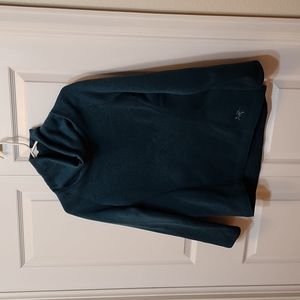 Arcteryx fleece lined cowl neck pullover Teal